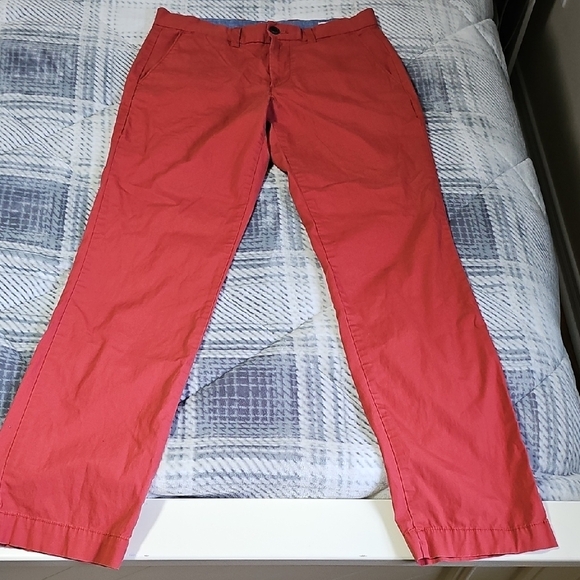 GAP Red Chinos Cotton Blend Straight Leg - Picture 1 of 5